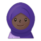 🧕🏿 Emoji Mujer Con Hiyab: Tono De Piel Oscuro en Samsung One UI 4.0.