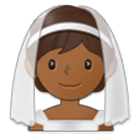 👰🏾 Emoji Person mit Schleier: mitteldunkle Hautfarbe Samsung One UI 4.0.