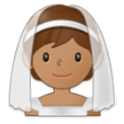 👰🏽 Emoji Person mit Schleier: mittlere Hautfarbe Samsung One UI 4.0.