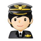 Emoji 🧑🏻‍✈️ Pilota: Carnagione Chiara su Samsung One UI 4.0.