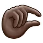 🤏🏿 Emoji Mano Pellizcando: Tono De Piel Oscuro en Samsung One UI 4.0.