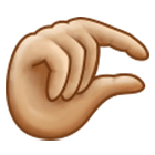 🤏🏼 Emoji Mano Pellizcando: Tono De Piel Claro Medio en Samsung One UI 4.0.