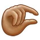 Emoji 🤏🏽 Mano Che Fa Il Gesto Del Pizzico: Carnagione Olivastra su Samsung One UI 4.0.