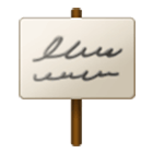 Emoji 🪧 Cartello su Samsung One UI 4.0.