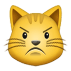 😾 Emoji Rosto De Gato Mal-humorado na Samsung One UI 4.0.