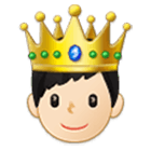Emoji 🤴🏻 Principe: Carnagione Chiara su Samsung One UI 4.0.
