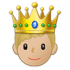 🤴🏼 Emoji Príncipe: Tono De Piel Claro Medio en Samsung One UI 4.0.
