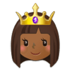 👸🏾 Emoji Prinzessin: mitteldunkle Hautfarbe Samsung One UI 4.0.