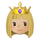 Émoji 👸🏼 Princesse : Peau Moyennement Claire sur Samsung One UI 4.0.
