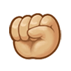 Emoji ✊🏼 Pugno: Carnagione Abbastanza Chiara su Samsung One UI 4.0.