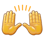 Émoji 🙌 Mains Levées sur Samsung One UI 4.0.