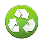 Emoji ♼ Simbolo di riciclaggio della carta su Samsung One UI 4.0.