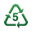 ♷ Emoji Recycling-Symbol für Kunststofftyp- 5 Samsung One UI 4.0.