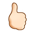 Emoji 🖒🏻 Gesto col pollice verso il basso: Carnagione Chiara su Samsung One UI 4.0.