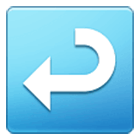 ↩️ Emoji Flecha Derecha Curvándose A La Izquierda en Samsung One UI 4.0.