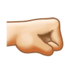 🤜🏻 Emoji Punho Direito: Pele Clara na Samsung One UI 4.0.