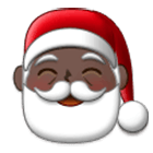 Emoji 🎅🏿 Babbo Natale: Carnagione Scura su Samsung One UI 4.0.