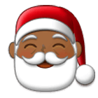 Emoji 🎅🏾 Babbo Natale: Carnagione Abbastanza Scura su Samsung One UI 4.0.