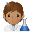Emoji 🧑🏽‍🔬 Persona Che Lavora In Campo Scientifico: Carnagione Olivastra su Samsung One UI 4.0.