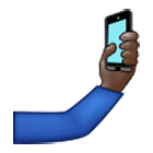 🤳🏿 Emoji Selfie: dunkle Hautfarbe Samsung One UI 4.0.