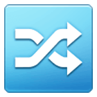 Emoji 🔀 Pulsante Di Riproduzione Casuale su Samsung One UI 4.0.