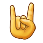 🤘 Emoji Mano Haciendo El Signo De Cuernos en Samsung One UI 4.0.