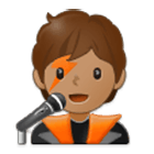 🧑🏽‍🎤 Emoji Sänger(in): mittlere Hautfarbe Samsung One UI 4.0.
