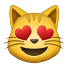 😻 Emoji lachende Katze mit Herzen als Augen Samsung One UI 4.0.