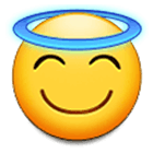 Emoji 😇 Faccina Con Sorriso E Aureola su Samsung One UI 4.0.