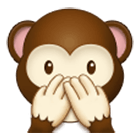 🙊 Emoji sich den Mund zuhaltendes Affengesicht Samsung One UI 4.0.