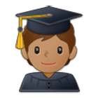Emoji 🧑🏽‍🎓 Studente: Carnagione Olivastra su Samsung One UI 4.0.