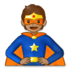 Emoji 🦸🏽 Supereroe: Carnagione Olivastra su Samsung One UI 4.0.