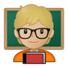 🧑🏼‍🏫 Emoji Profesor: Tono De Piel Claro Medio en Samsung One UI 4.0.