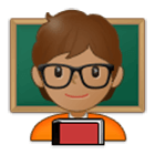 Émoji 🧑🏽‍🏫 Personnel Enseignant : Peau Légèrement Mate sur Samsung One UI 4.0.