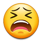 Emoji 😫 Faccina Stanca su Samsung One UI 4.0.