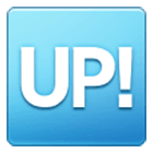 🆙 Emoji Schriftzug „UP!“ im blauen Quadrat Samsung One UI 4.0.