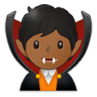🧛🏾 Emoji Vampiro: Tono De Piel Oscuro Medio en Samsung One UI 4.0.
