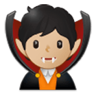 🧛🏼 Emoji Vampiro: Tono De Piel Claro Medio en Samsung One UI 4.0.