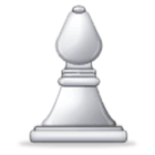 ♗ Emoji Bispo de xadrez branco na Samsung One UI 4.0.