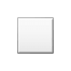 ◽ Emoji Cuadrado Blanco Mediano-pequeño en Samsung One UI 4.0.