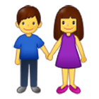 👫 Emoji Mann und Frau halten Hände Samsung One UI 4.0.