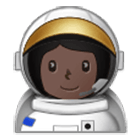 Émoji 👩🏿‍🚀 Astronaute Femme : Peau Foncée sur Samsung One UI 4.0.