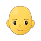 Emoji 👩‍🦲 Donna: Calvo su Samsung One UI 4.0.
