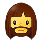 Emoji 🧔‍♀️ Donna Con La Barba su Samsung One UI 4.0.