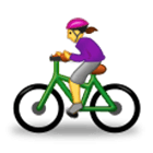 Emoji 🚴‍♀️ Ciclista Donna su Samsung One UI 4.0.