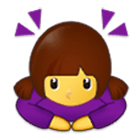 Emoji 🙇‍♀️ Donna Che Fa Inchino Profondo su Samsung One UI 4.0.