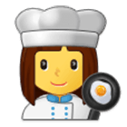 Emoji 👩‍🍳 Cuoca su Samsung One UI 4.0.