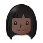 👩🏿 Emoji Mujer: Tono De Piel Oscuro en Samsung One UI 4.0.