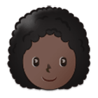 Émoji 👩🏿‍🦱 Femme : Peau Foncée Et Cheveux Bouclés sur Samsung One UI 4.0.