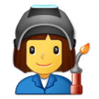 Emoji 👩‍🏭 Operaia su Samsung One UI 4.0.